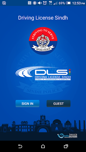 Android application Sindh Driving License App screenshort