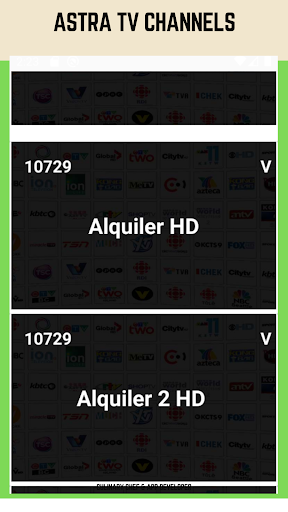 Astra TV and RADIO INFOS Screen 3