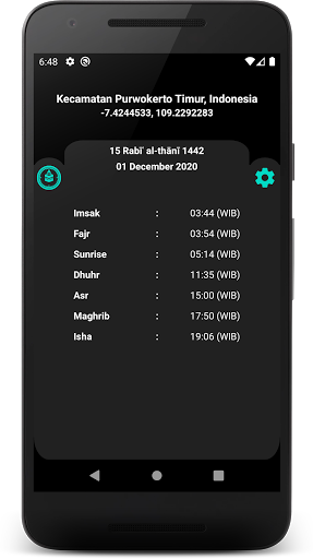 Android application Adzan - Prayer Times, Qibla Di screenshort