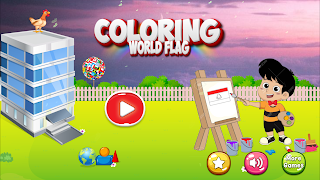 coloring world flag countries - Screenshot 1