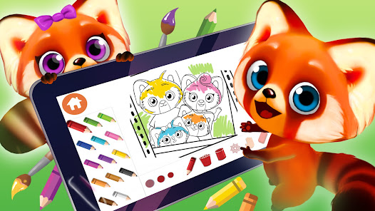 Coloring for kids with Rocky  screenshots 5