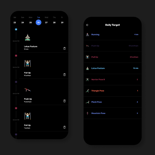 Sanos: Activity Tracker Screen 3