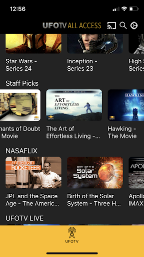 UFOTV All Access Screen 3