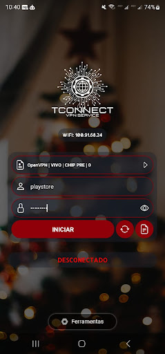 Android application TConnect screenshort