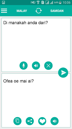 Samoan Malay Translator Screen 2