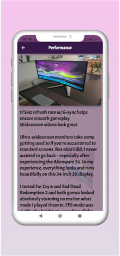 Alienware 34 AW3423DW screen Screen 3