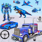 Cover Image of डाउनलोड पुलिस ट्रक रोबोट गेम - डिनो  APK
