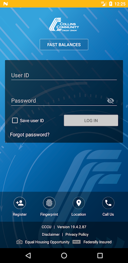 Android application Collins Community CU Mobile screenshort
