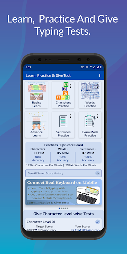 Typing Plus:English Typing App Screenshot 1 - AppWisp.com