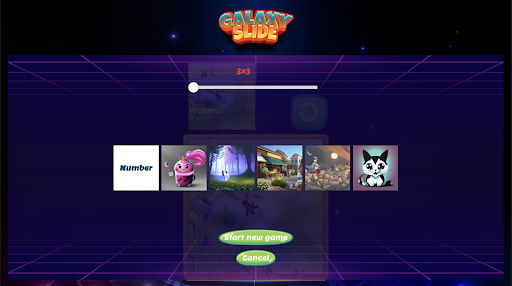 Galaxy Slide Screen 3
