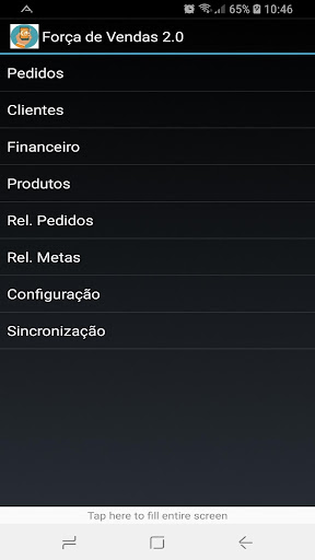 Android application Força de Vendas 2.0 - Mobile screenshort
