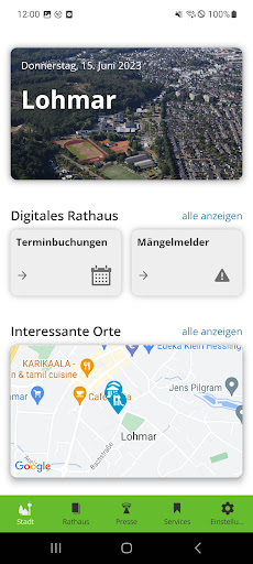 Lohmar App Screen 2