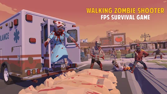 trò chơi zombie đi bộ chiến