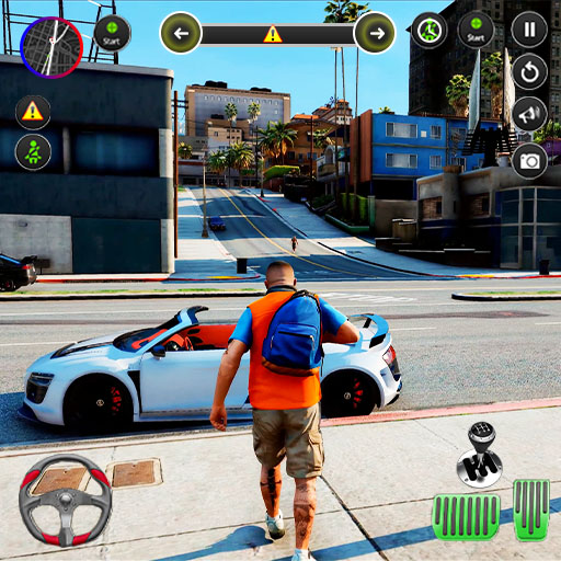 Real Car Driving School Game logo