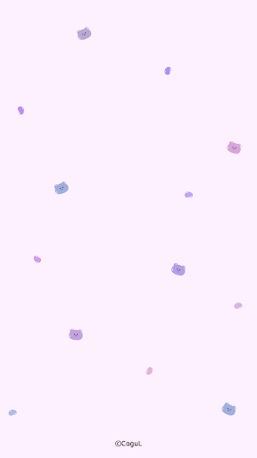 Android application 카카오톡 테마 - 곰젤리 패턴_보라보라 (카톡테마) screenshort