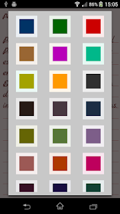 Notas de color Screenshot