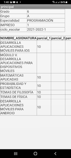 CETis 151 Screen 2