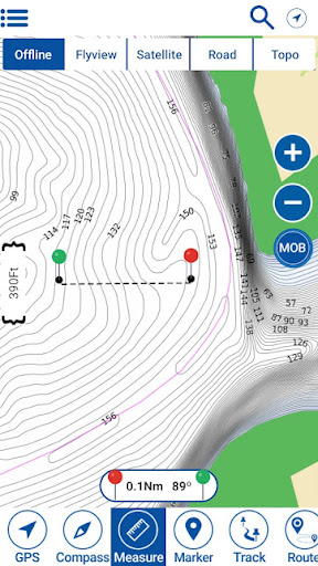 Android application Center Hill LakeTN Offline Map screenshort