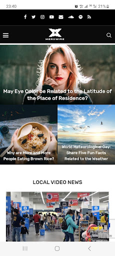 Android application Merxwire News screenshort