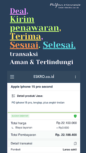 ESKRO: Jual Beli secara Aman Screen 3