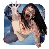 Zombie in photo-Horror booth icon