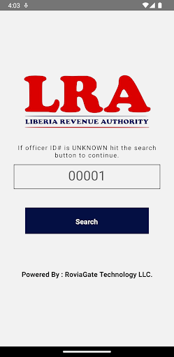 Android application Find Officer LRA screenshort