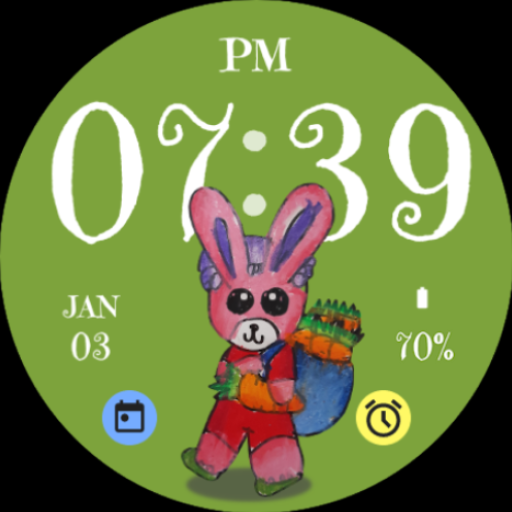 Rabbit Kids Watch Face logo