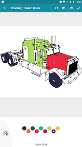 Trailer Truck Coloring Pages