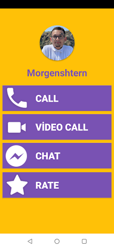 Android application Morgenshtern Fake Video Call C screenshort