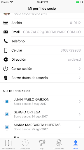 Seven Reservas Screen 2