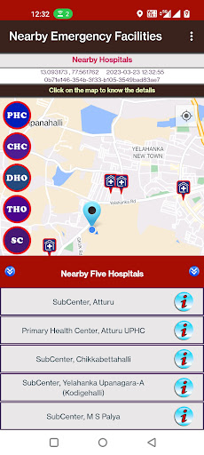 NearbyEmergencyFacilities Screen 3