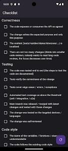 Code Review Checklist
