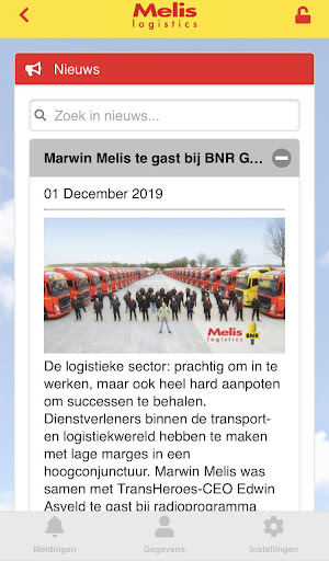Melis Logistics Screen 2