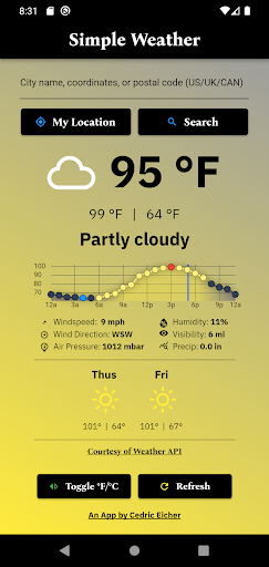 Simple Weather Screen 3