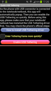 USB Tethering /Tether For PC installation