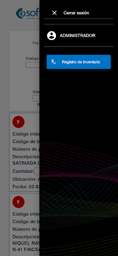 Android application Inventarios ERP screenshort