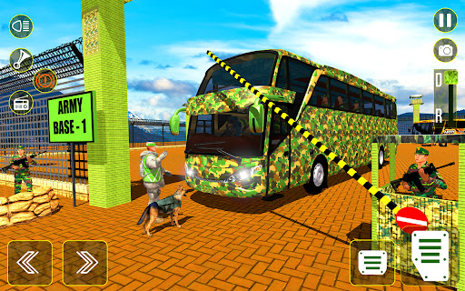 US Army Bus Driving Bus Games