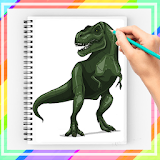 How to Draw Jurassic Dinosaur icon