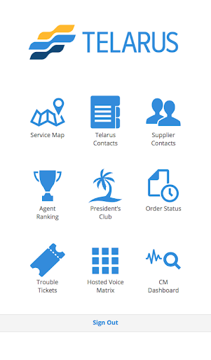 Android application Telarus screenshort