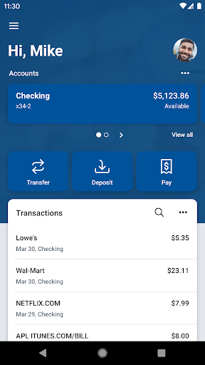 IFB Mobile Banking Screen 2