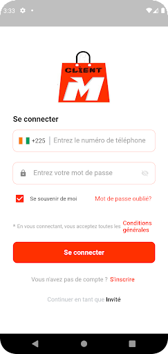 ABIMART CLIENT Screen 2
