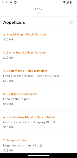 Silla Korean BBQ Screen 3