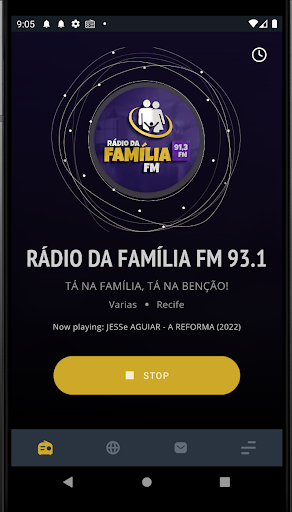 Android application RÁDIO DA FAMÍLIA FM screenshort
