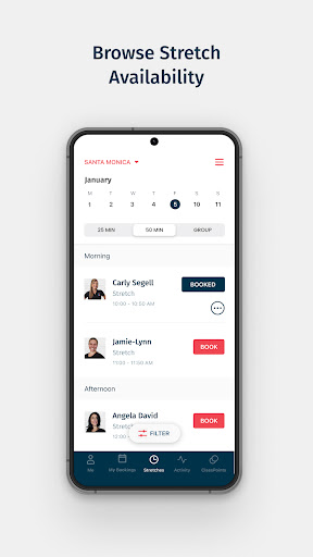 Screenshot of StretchLab