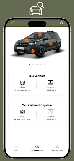 Android application Dacia Guide screenshort