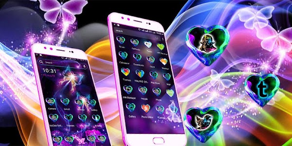 Neon ButterFly Launcher Theme Unknown