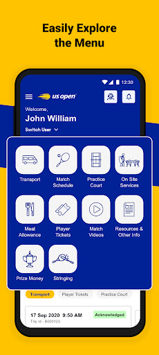 US Open Player & VIP Transport Screenshot 2 - AppWisp.com