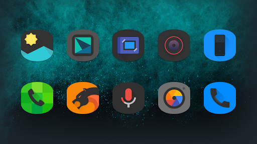 Black Cylinder Icon Pack Screen 2