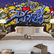 Bedroom graffiti design