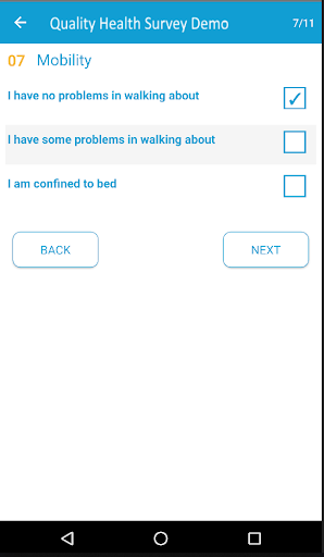 Quality Health Surveys Screen 3
